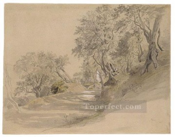 ウィリアム・スタンリー・ハゼルタイン Painting - チボリの風景 ルミニズム ウィリアム・スタンリー・ハセルティン